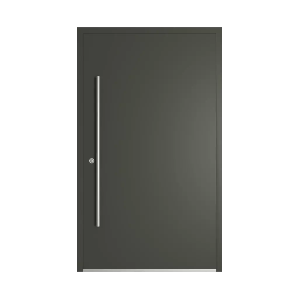 RAL 6006 Grauoliv haustueren modelle dindecor 6132-black  