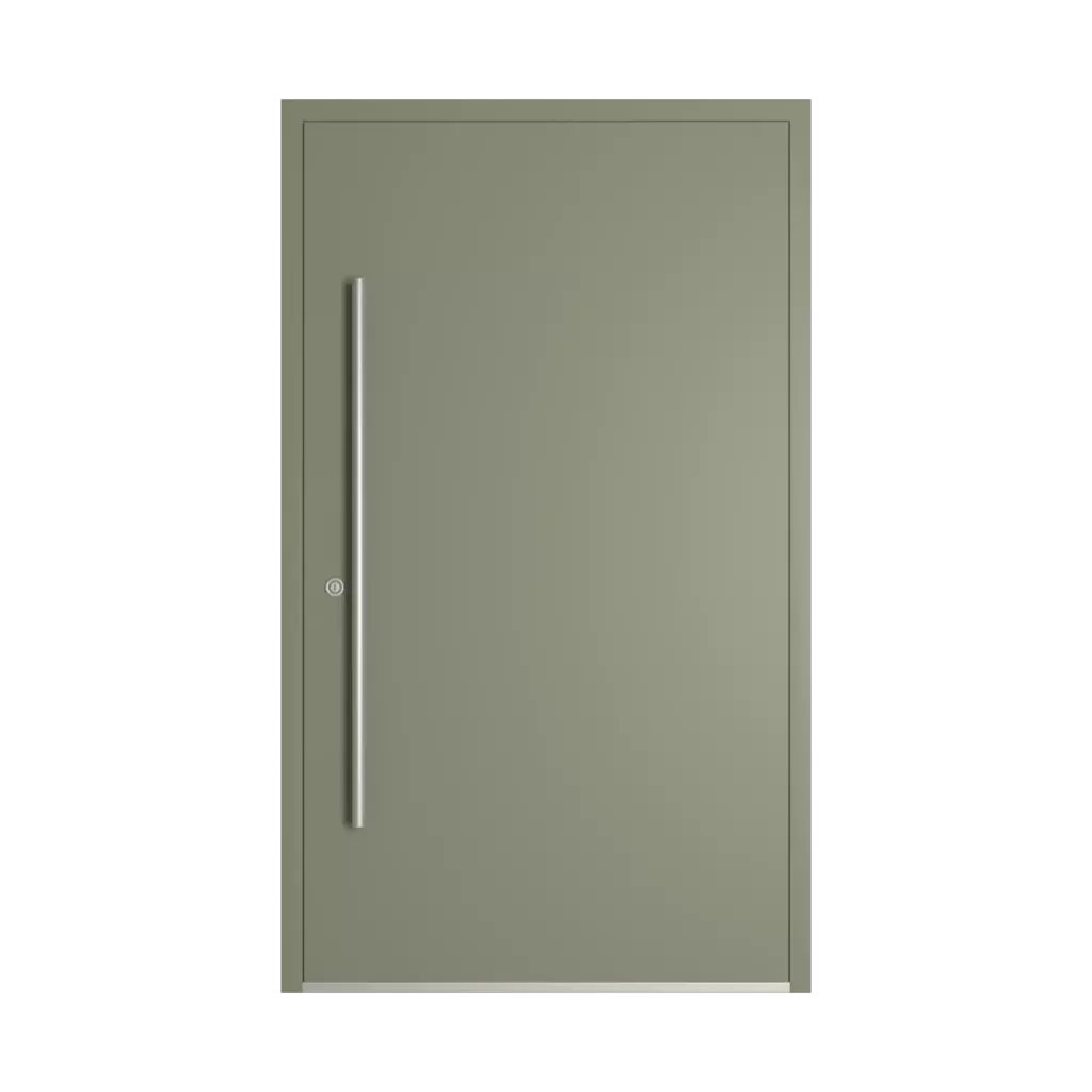 RAL 7033 Zementgrau haustueren modelle dindecor sk06-grey  