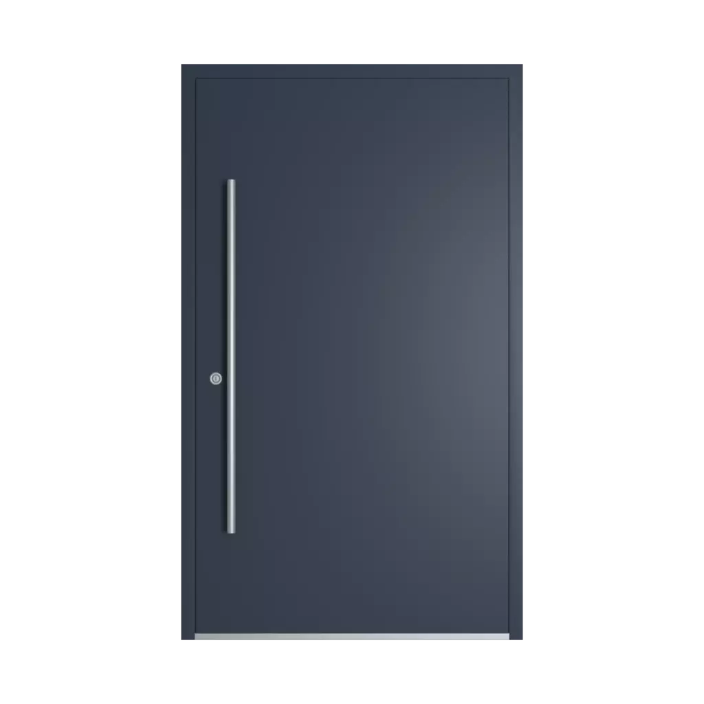 RAL 5008 Graublau haustueren modelle dindecor 6132-black  