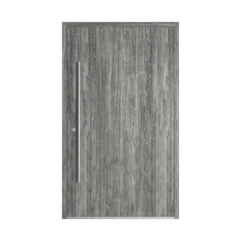 Sheffield Eiche Beton Holzec haustueren modelle dindecor sk06-grey  