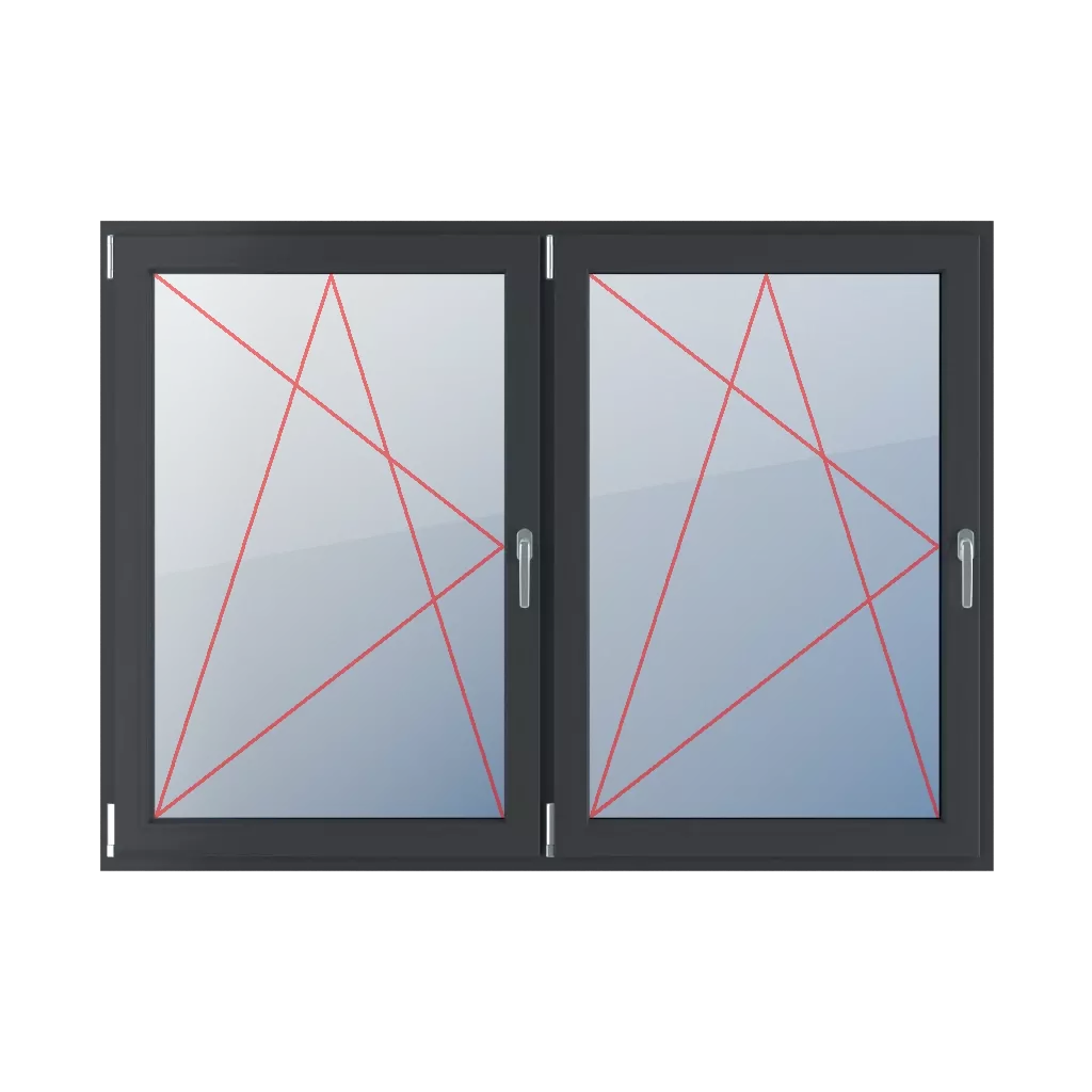 Kippen und nach links drehen fenster fenstertypen zweifluegelige-fenster symmetrische-horizontale-teilung-50-50  