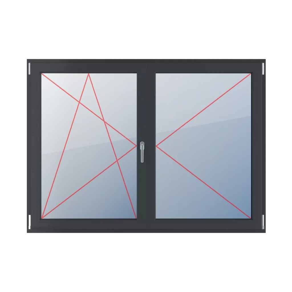 Neigen und Drehen nach links, beweglicher Pfosten, Drehen nach rechts fenster fenstertypen zweifluegelige-fenster symmetrische-horizontale-teilung-50-50-mit-beweglichem-pfosten  