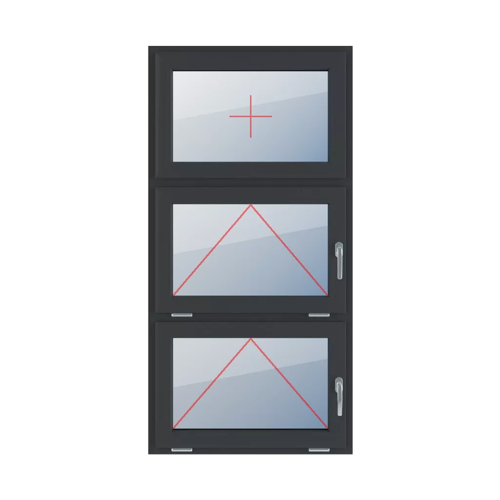 Festverglasung im Flügel, Ausstellverglasung mit Griff rechts, Ausstellverglasung mit Griff rechts fenster fenstertypen dreifluegelige-fenster symmetrische-vertikale-teilung-33-33-33 festverglasung-im-fluegel-ausstellverglasung-mit-griff-rechts-ausstellverglasung-mit-griff-rechts 