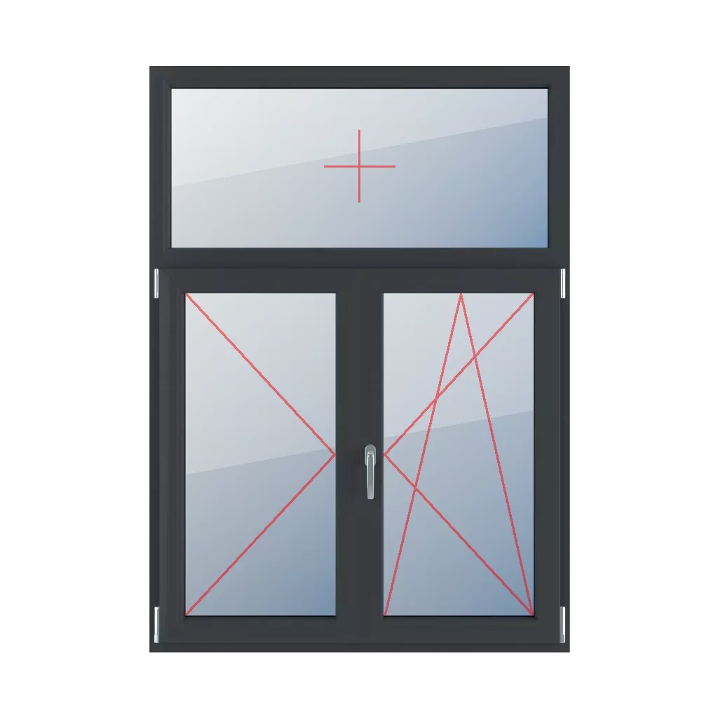 Festverglasung im Rahmen, Linksdrehung, beweglicher Pfosten, Rechtsdrehung und Kippung fenster fenstertypen dreifluegelige-fenster asymmetrische-vertikale-teilung-30-70-mit-beweglichem-pfosten festverglasung-im-rahmen-linksdrehung-beweglicher-pfosten-rechtsdrehung-und-kippung 