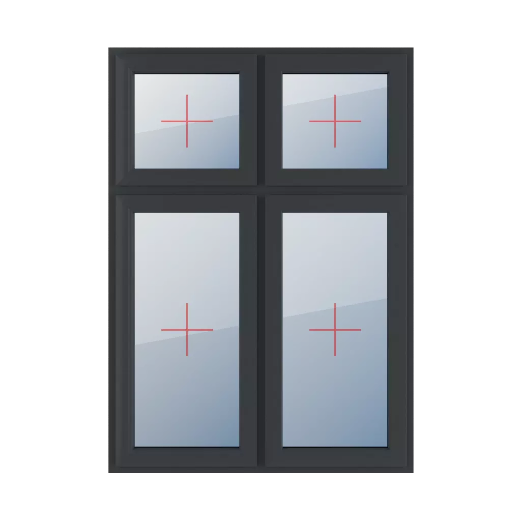 Festverglasung im Flügel fenster fenstertypen vierfluegelige-fenster asymmetrische-vertikale-teilung-30-70  