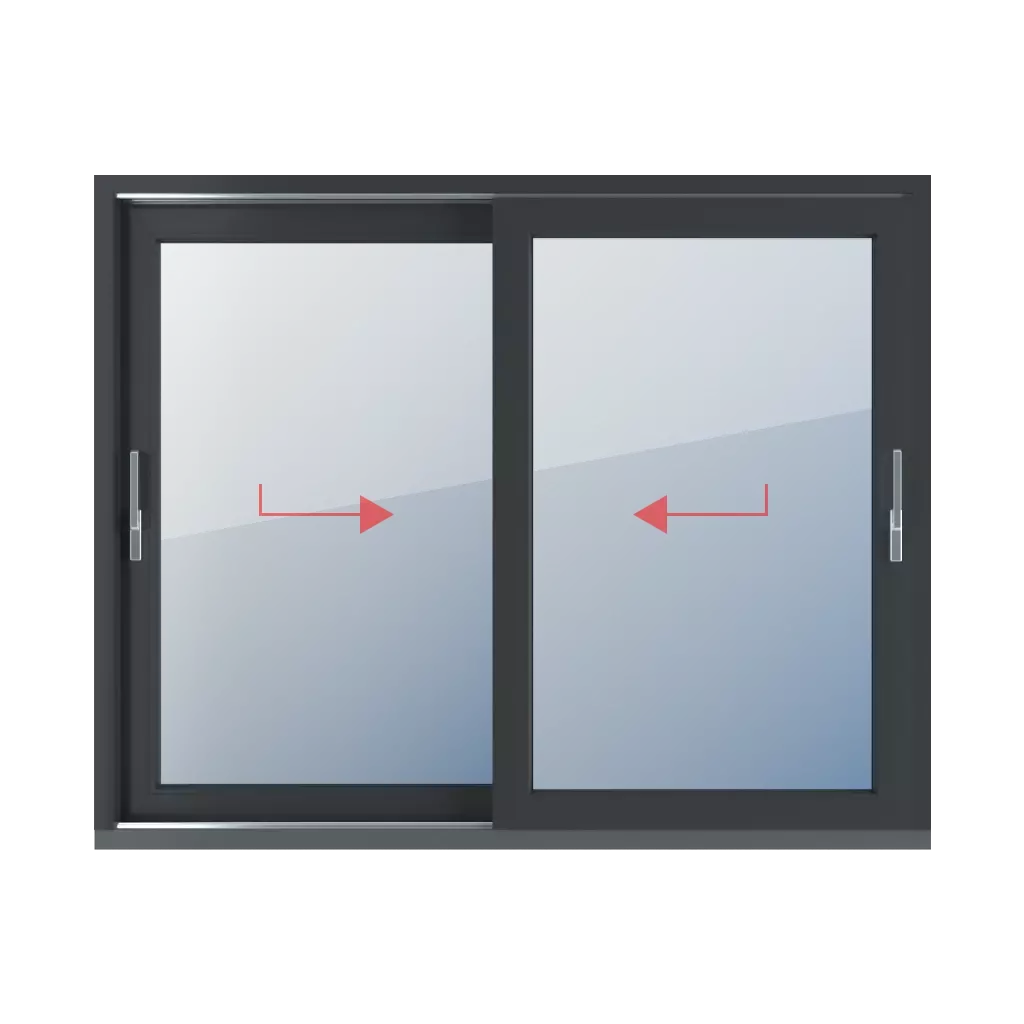 Schieben nach rechts, Schieben nach links fenster fenstertypen hst-hebe-schiebe-terrassentueren zweifluegelig  