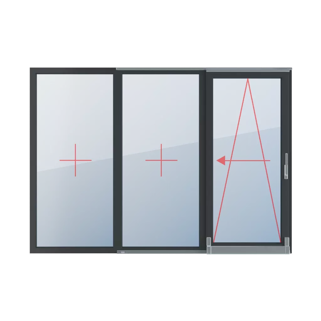 Festverglasung im Rahmen, kipp- und schiebbar nach links produkte psk-parallel-schiebe-kipp-terrassenfenster    