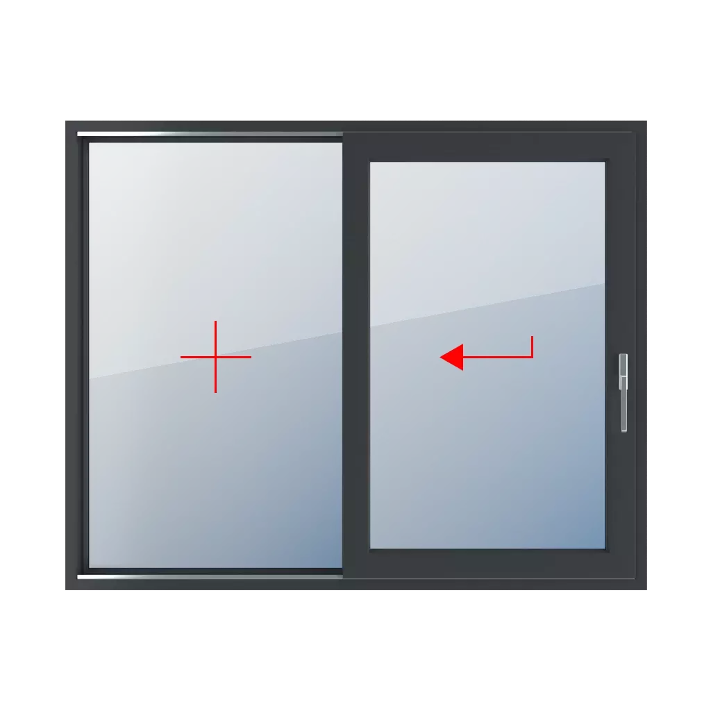 Festverglasung im Rahmen, links verschiebbar fenster fenstertypen smart-slide-terrassen-schiebetueren doppelblatt  