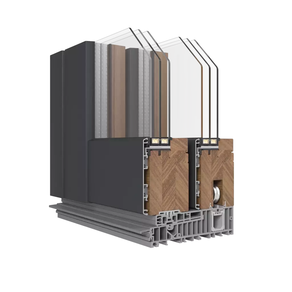 HST-ALU Rounded fenster fensterprofile cdm hst