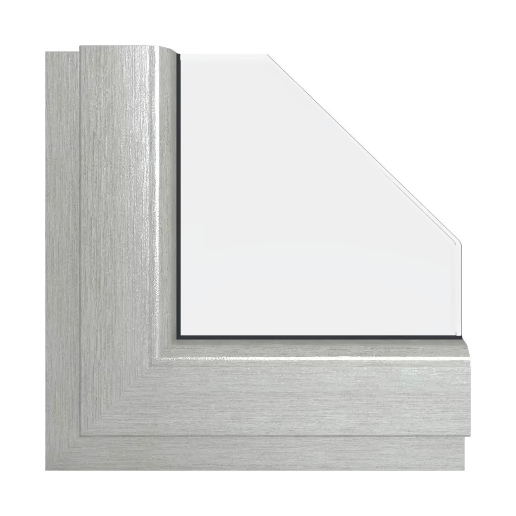 Aluminium gebürstet fenster fensterfarben veka-farben aluminium-gebuerstet interior