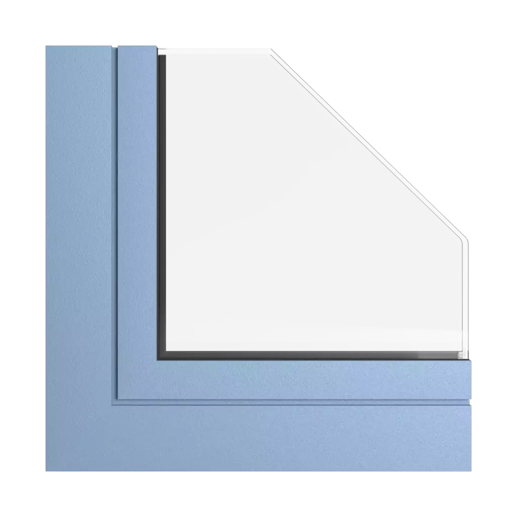 Himmelblau grau fenster fensterprofile aliplast