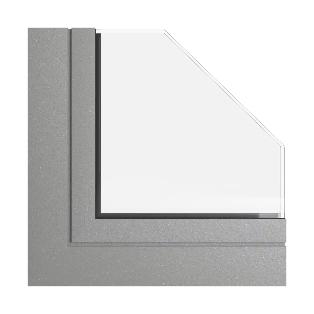 Graues Aluminium produkte fassadenfenster    