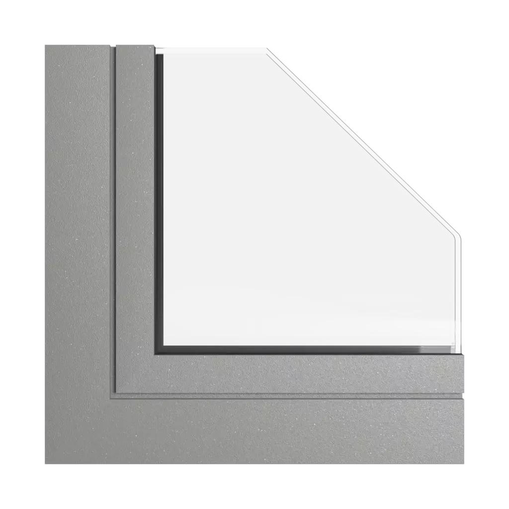 Graues Aluminium produkte fensterpakete aluminium-standard-plus   