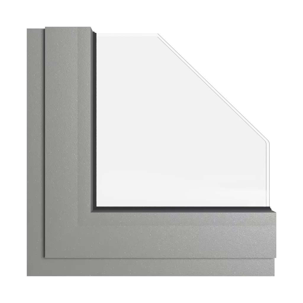 Graues Aluminium fenster fensterfarben aliplast-farben graues-aluminium interior