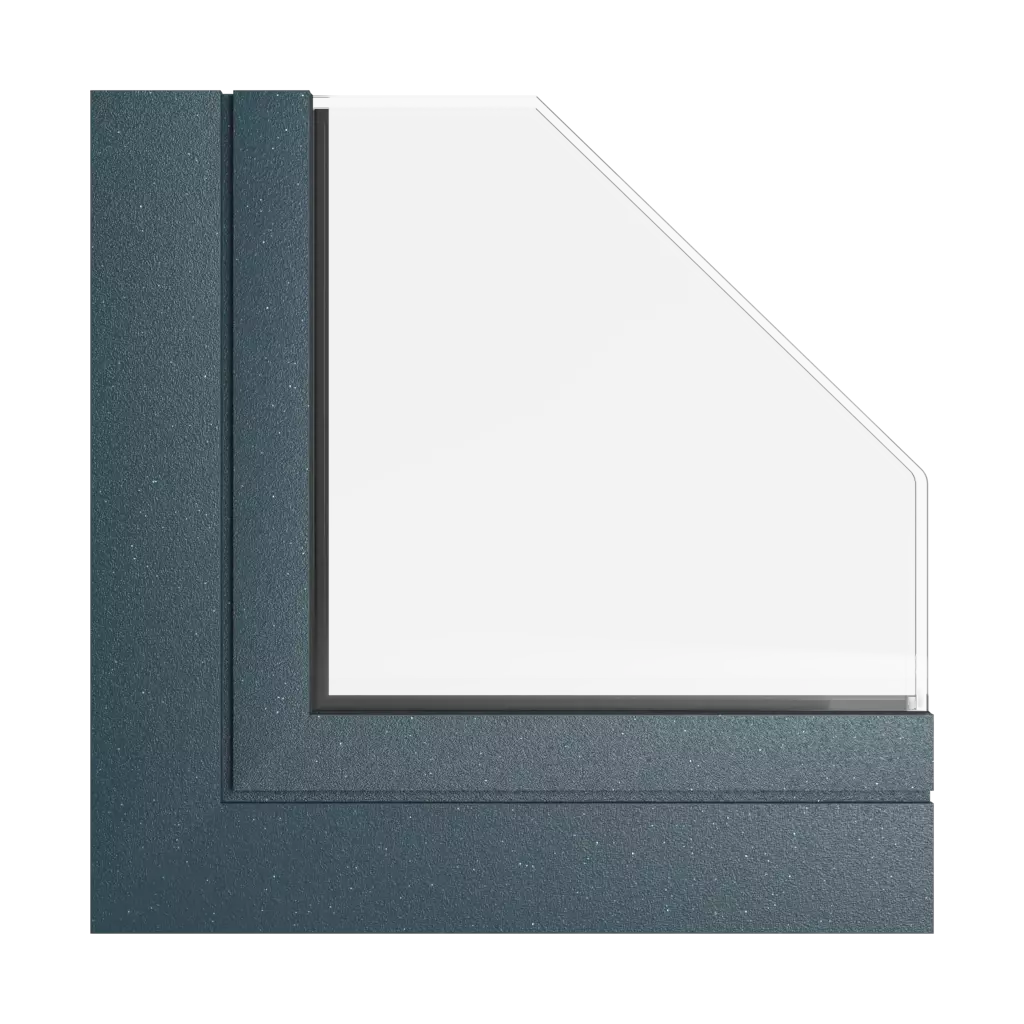 Marineblauer Stahl tiger produkte fassadenfenster    