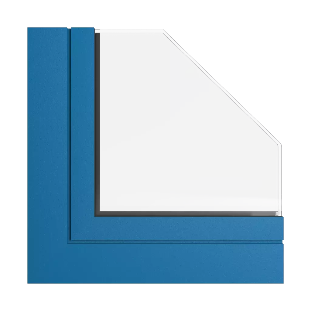 Blauer mittlerer Tiger fenster fensterprofile aliplast