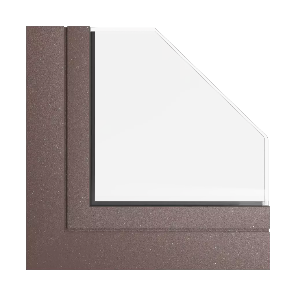 Bronzemetallischer Tiger fenster fensterprofile aliplast