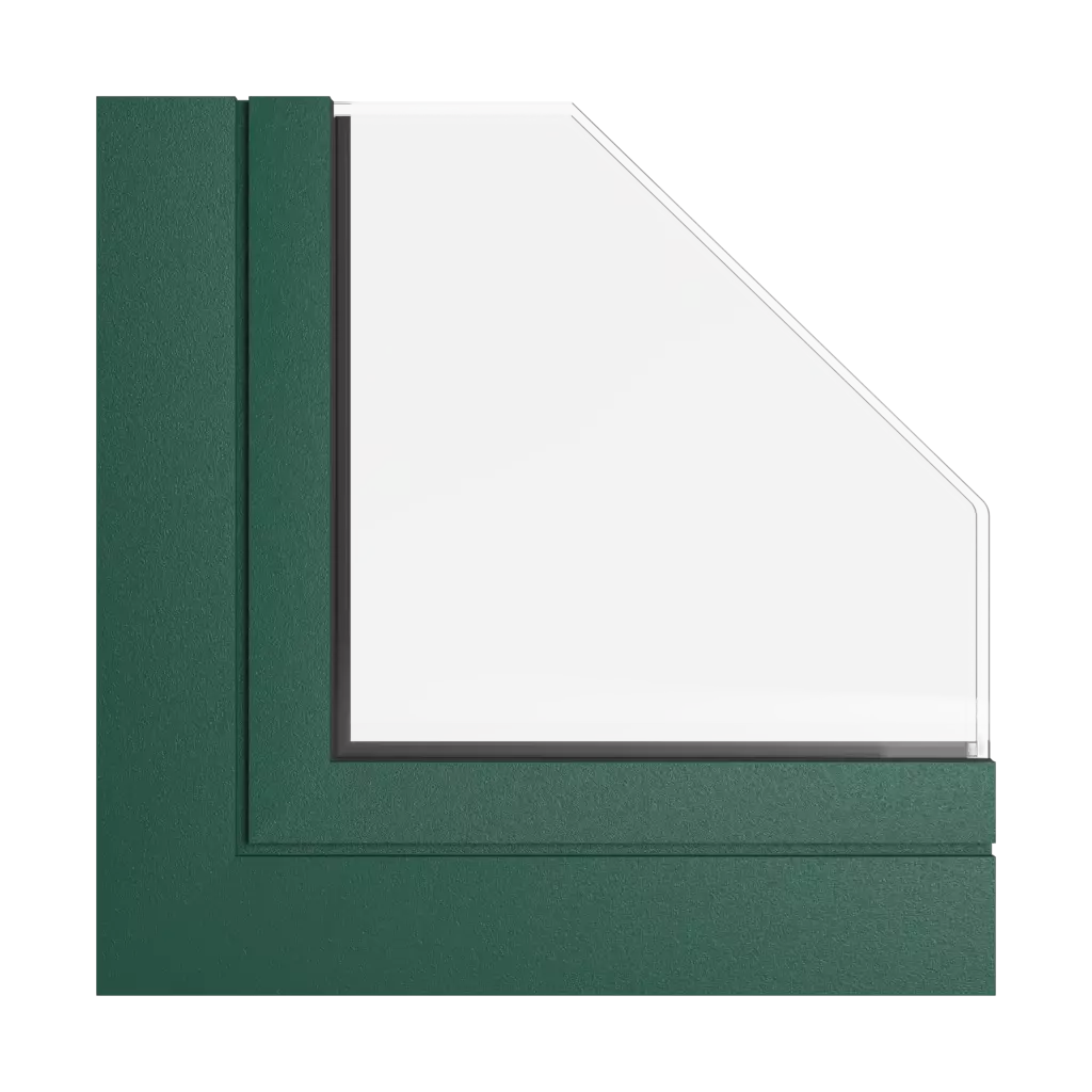 Grünes Tiger moos fenster fensterprofile aliplast