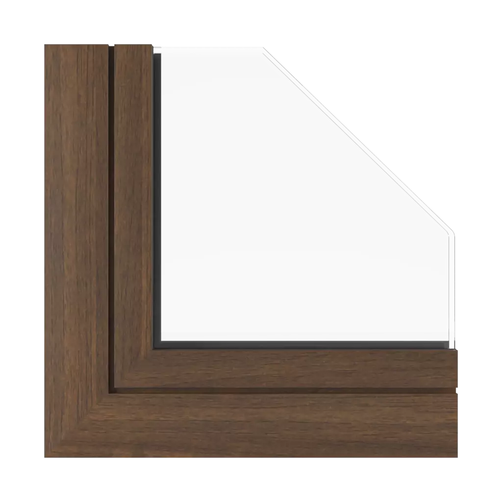 Nussbaum dunkel fenster fensterprofile aluprof mb-78ei