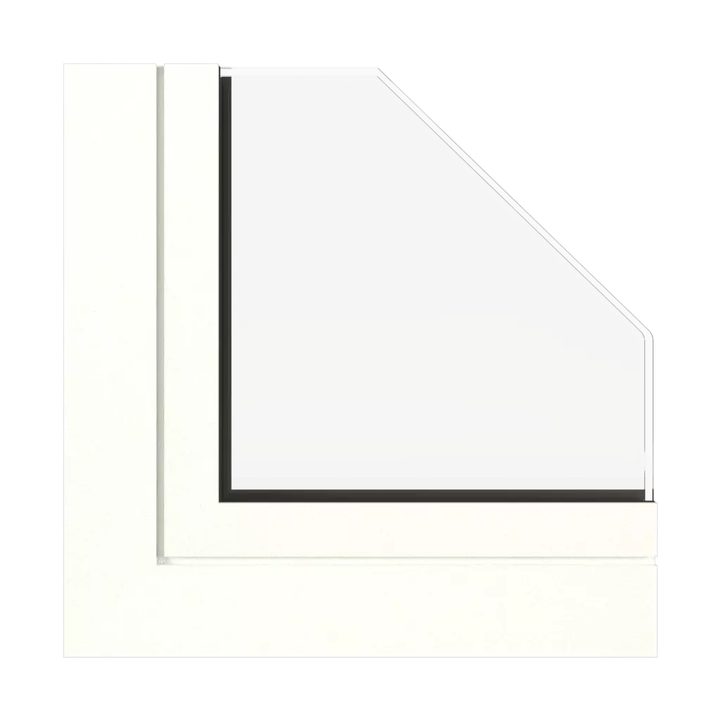 Weiße feine Struktur fenster fensterprofile aluprof mb-60e-ei