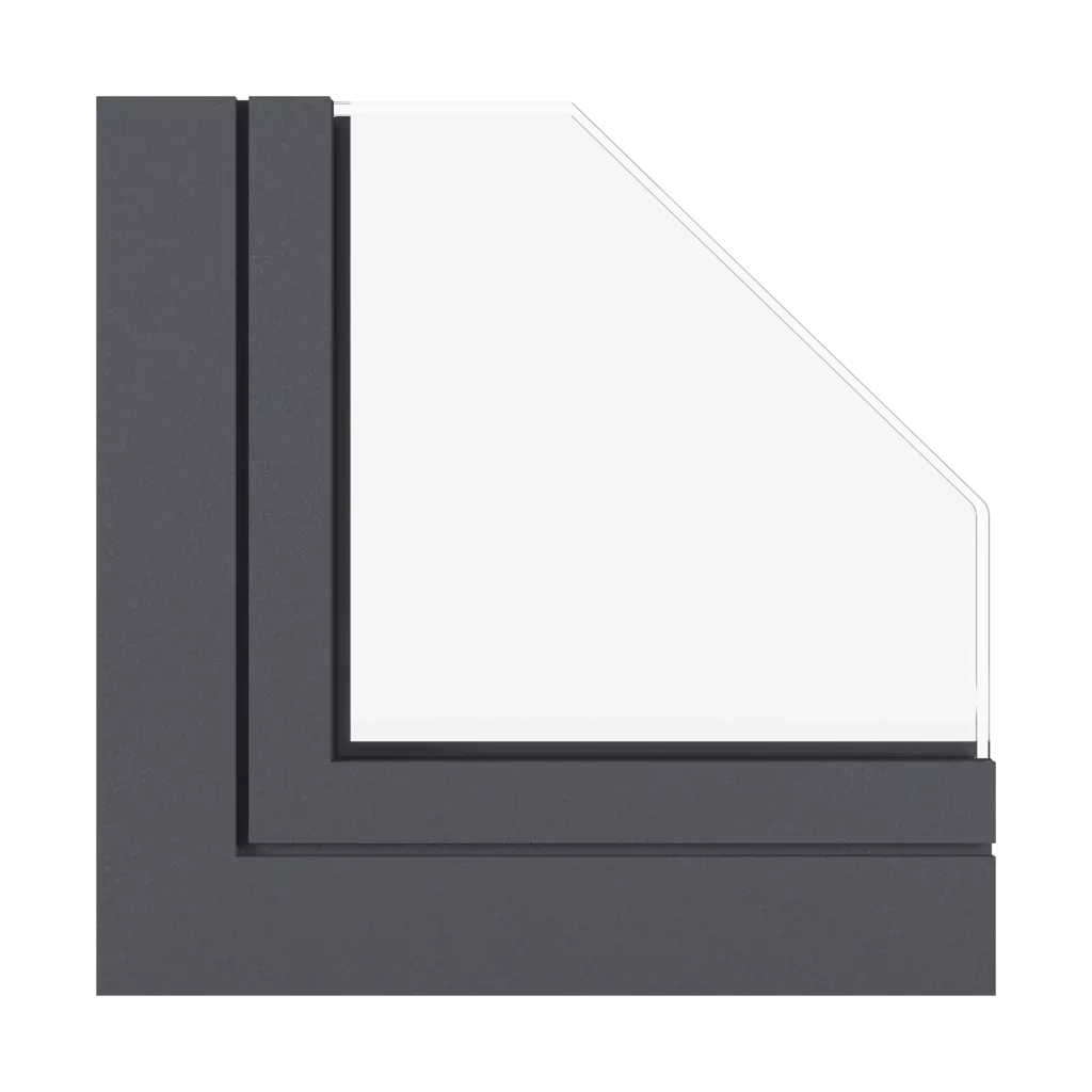 Graphitgraue Feinstruktur fenster fensterprofile aluprof mb-openslide