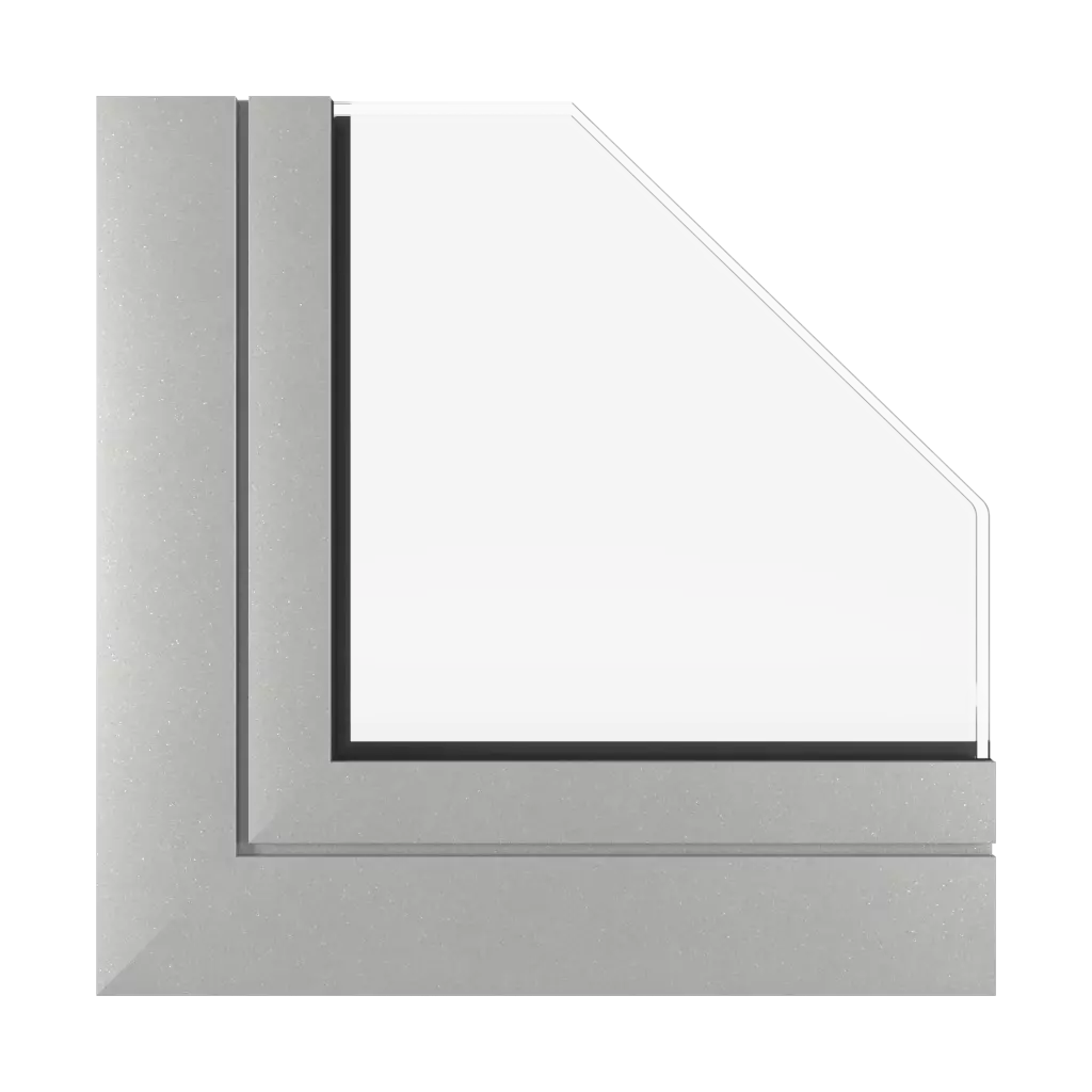 Silbernes Aluminium matt fenster fensterfarben aluprof-farben