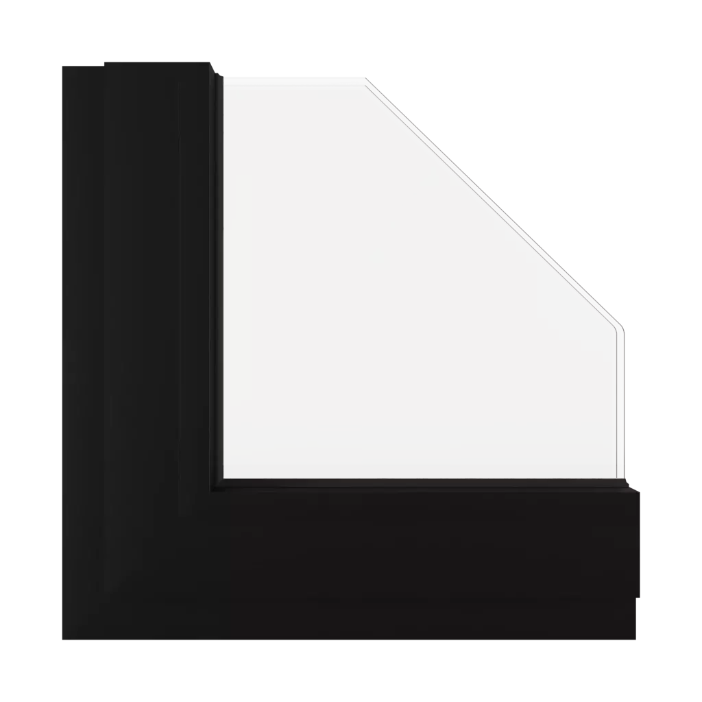 Schwarz matt ✨ fenster fensterfarben aluprof-farben schwarze-matte interior