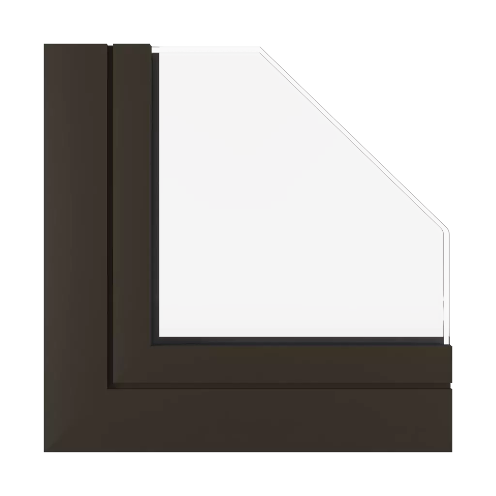 Dunkelbrauner SK fenster fensterprofile aluprof mb-openslide