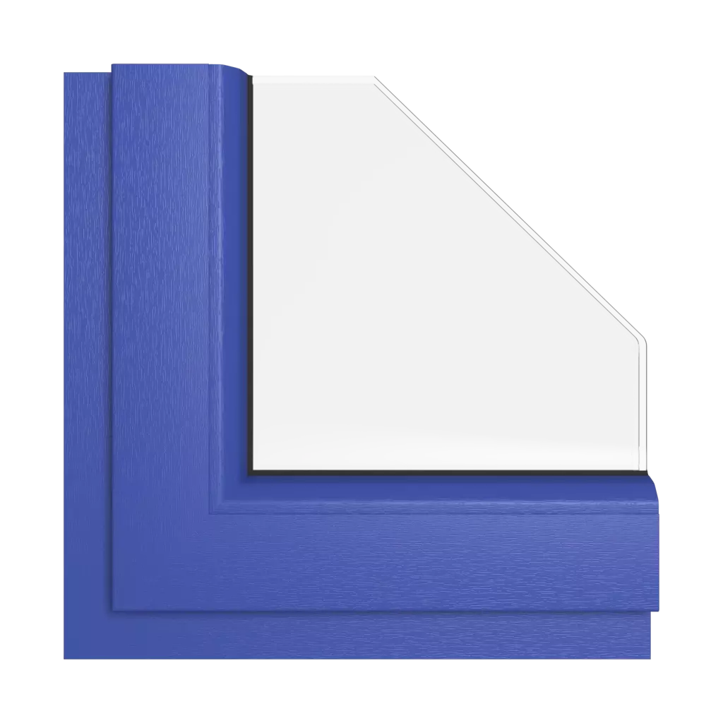 Ultramarinblau fenster fensterfarben rehau-farben azurblau interior