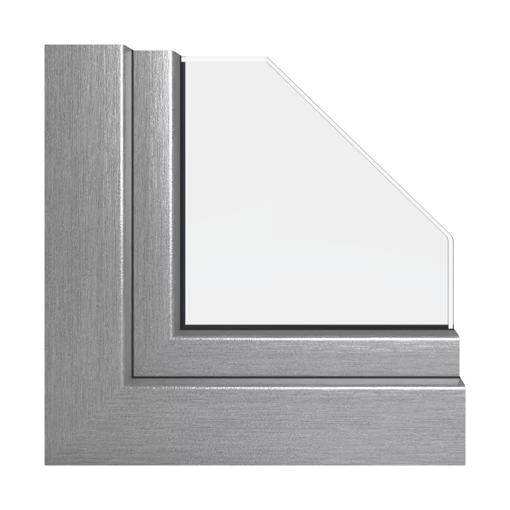 Aluminium gebürstet fenster fensterfarben schueco-farben aluminium-gebuerstet