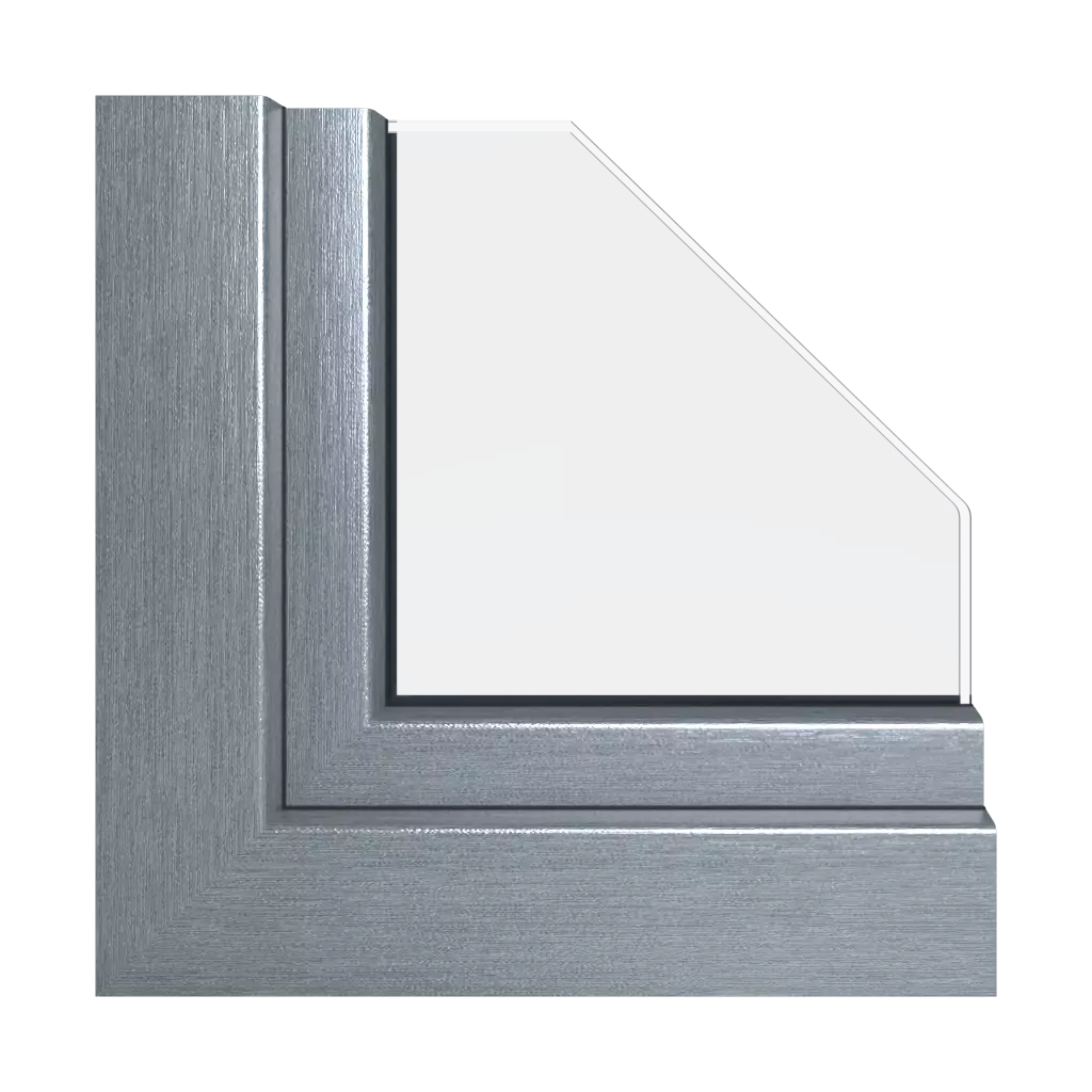 Silbermetallic fenster fensterprofile schueco korona-si-82