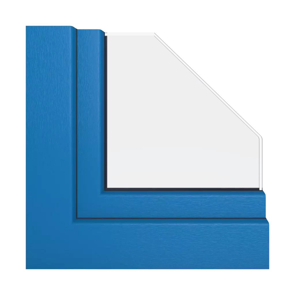 Brilliantes Blau fenster fensterprofile schueco corona-ct-70