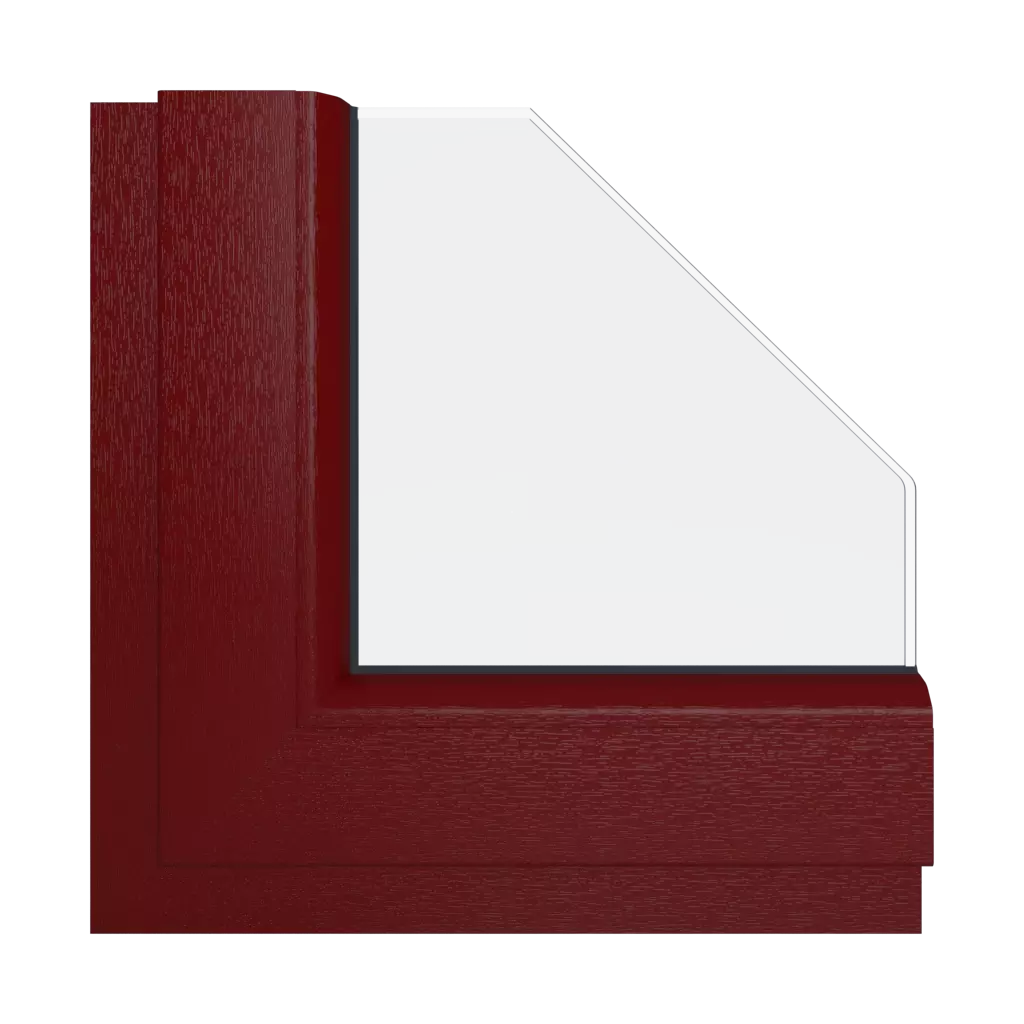 Rot fenster fensterfarben schueco-farben rot interior