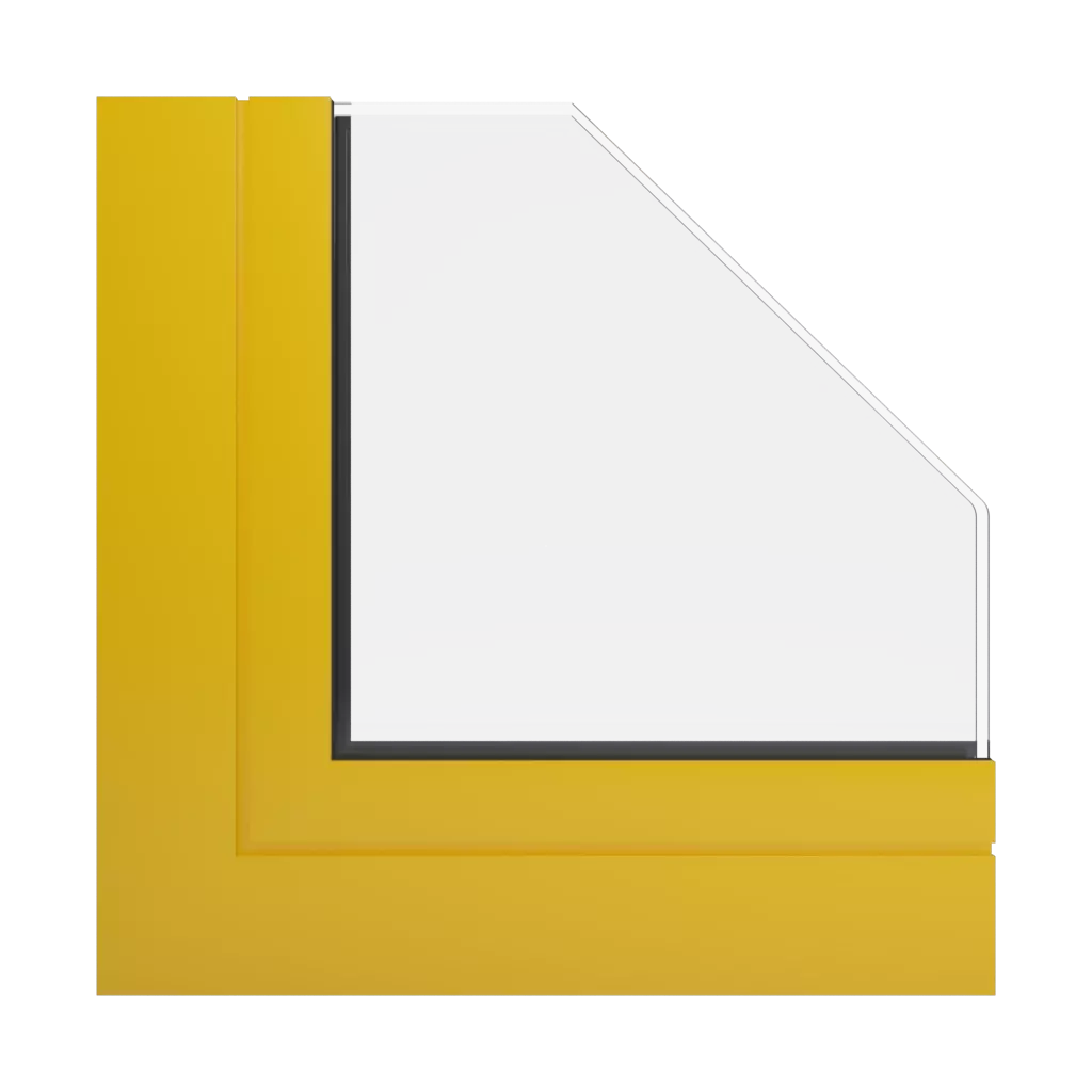 RAL 1023 Verkehrsgelb fenster fensterprofile aliplast victoria-plus