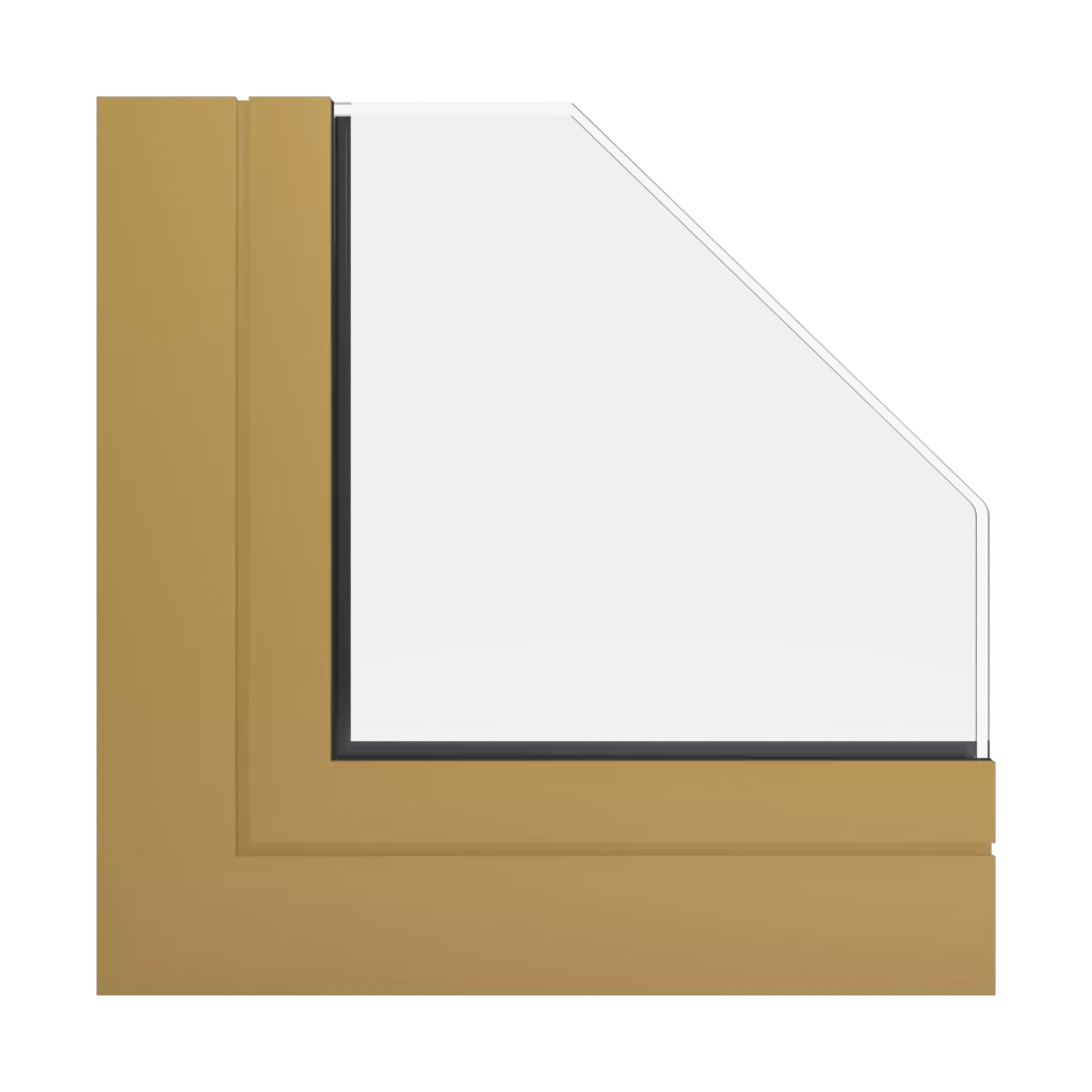 RAL 1024 Ockergelb produkte aluminiumfenster    