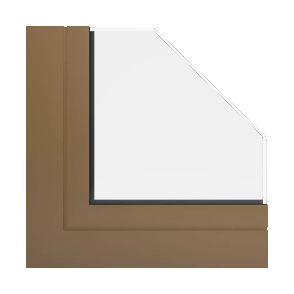 RAL 1036 Perlgold produkte aluminiumfenster    