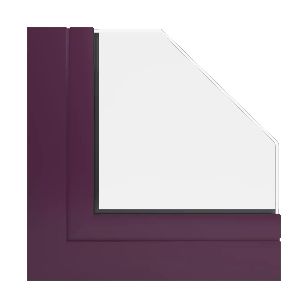 RAL 4007 Purpurviolett fenster fensterprofile ponzio pe68-hallo