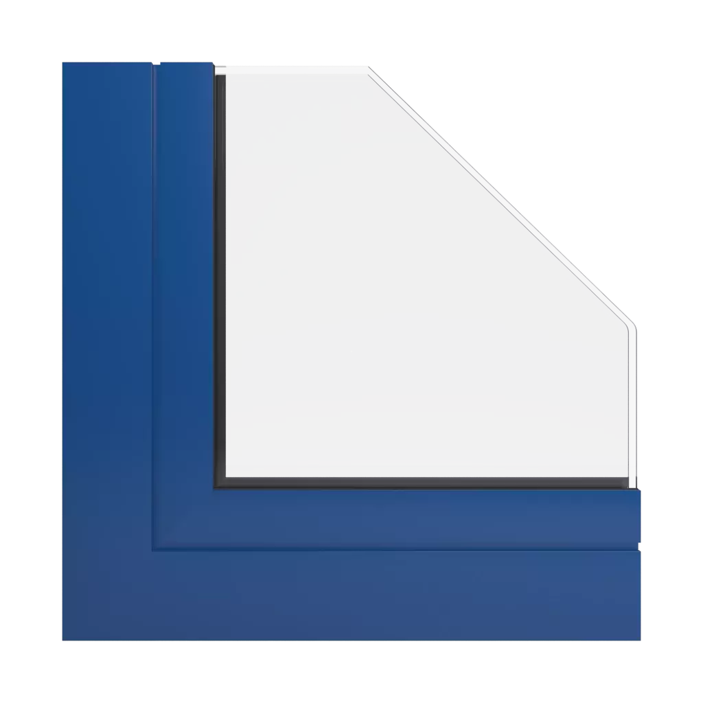 RAL 5010 Enzianblau fenster fensterprofile aliplast mc-wand