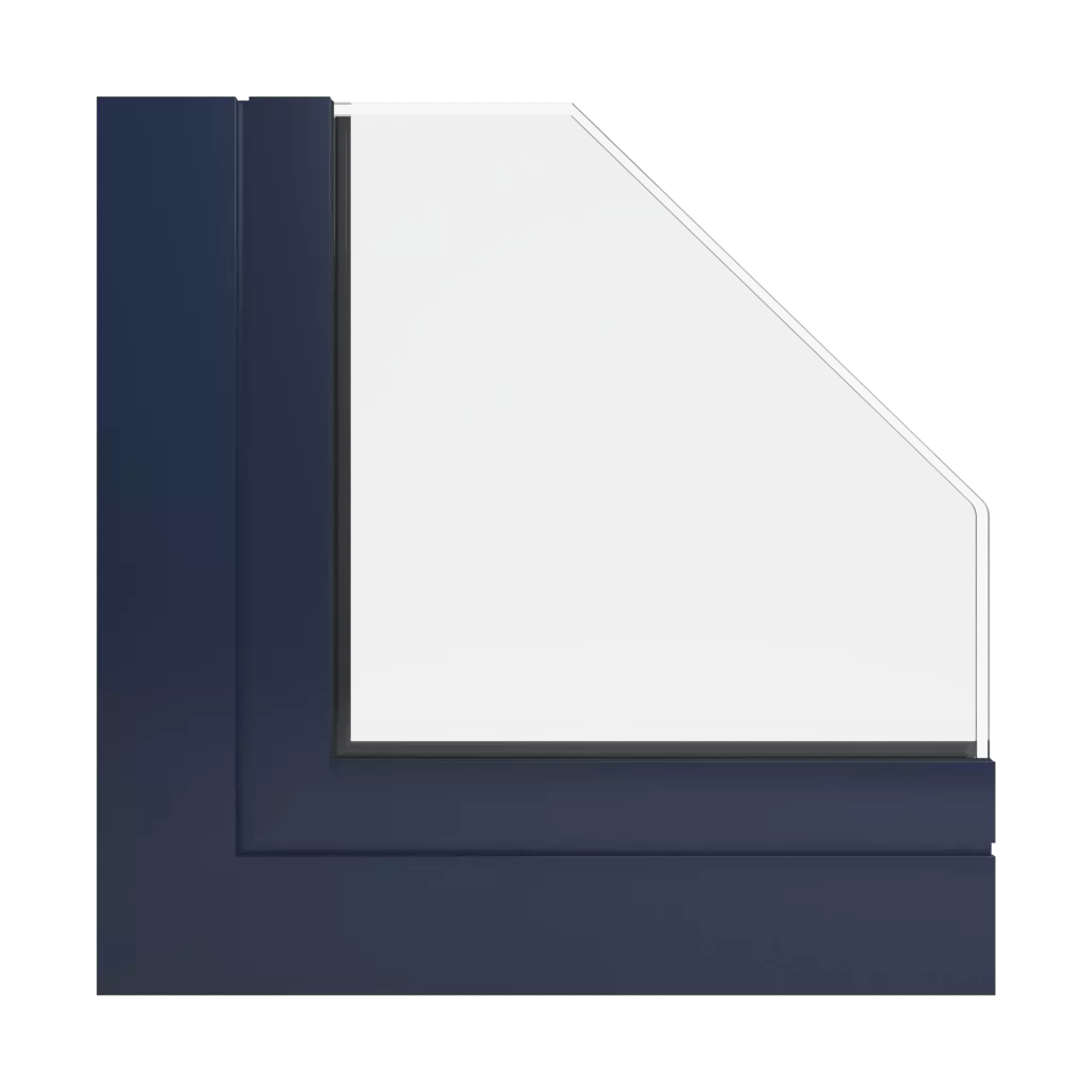 RAL 5011 Stahlblau fenster fensterprofile aliplast victoria-plus