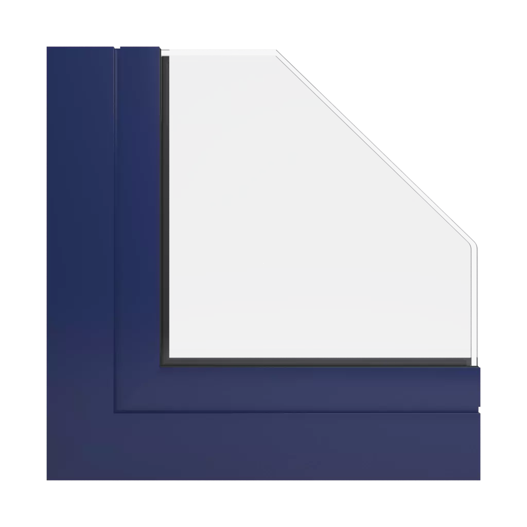 RAL 5013 Kobaltblau fenster fensterprofile ponzio pe68-hallo