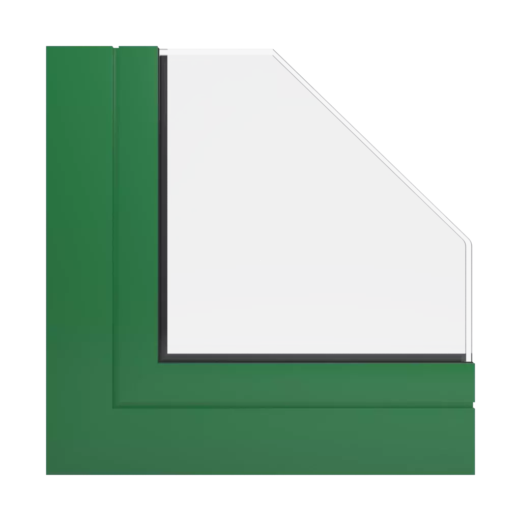 RAL 6001 Smaragdgrün fenster fensterprofile aliplast aliver-2000