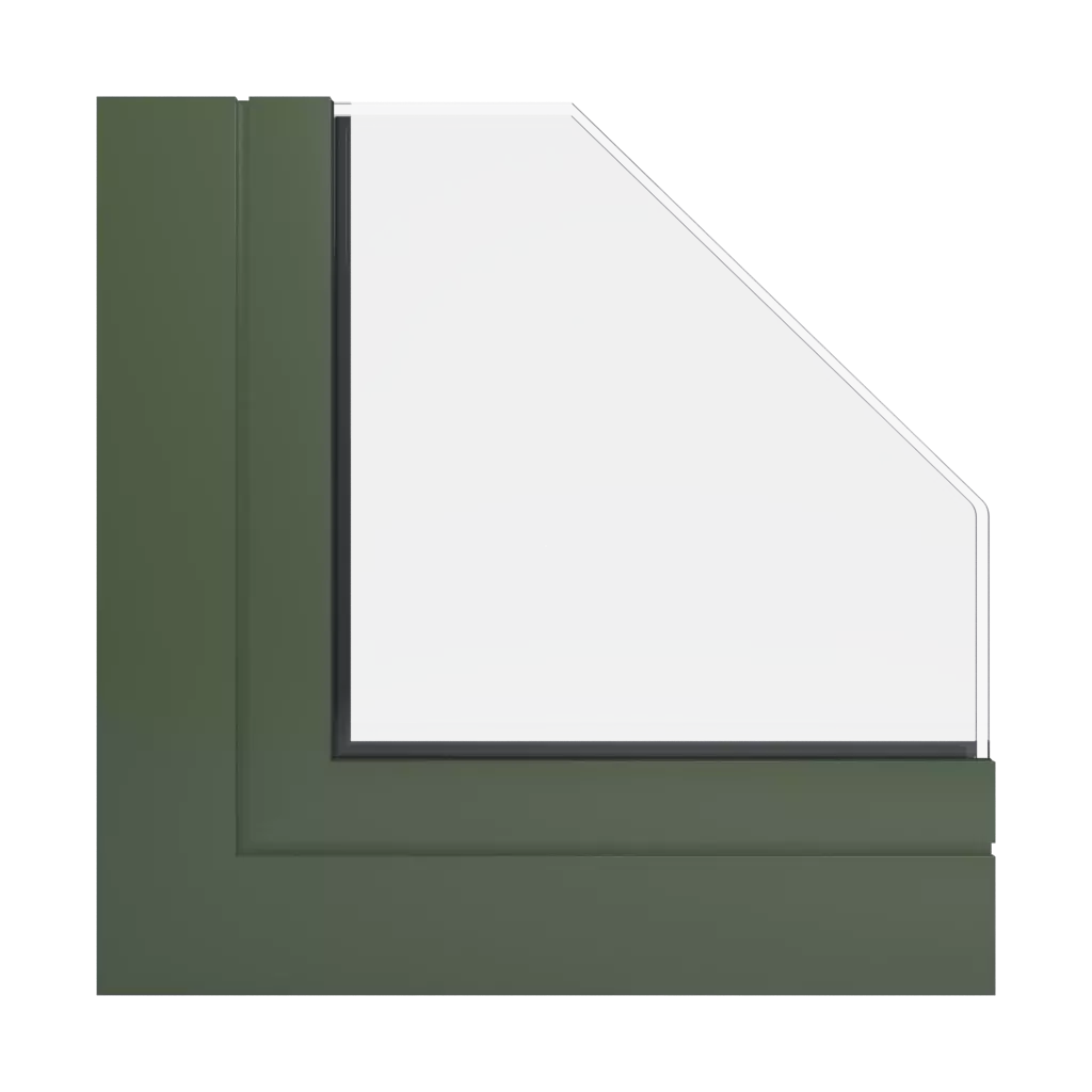 RAL 6003 Olivgrün produkte aluminiumfenster    