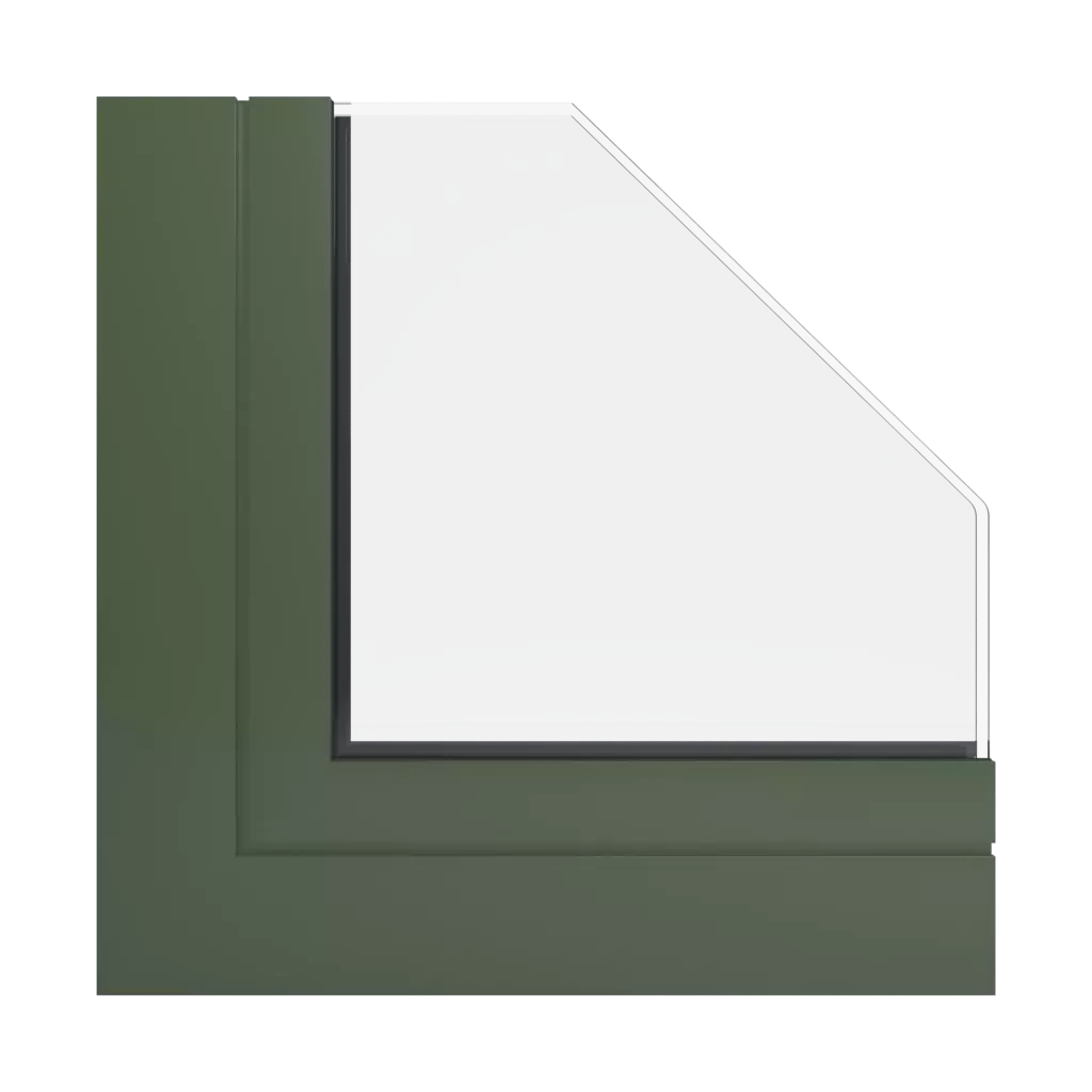 RAL 6003 Olivgrün fenster fensterprofile ponzio pe68-hallo