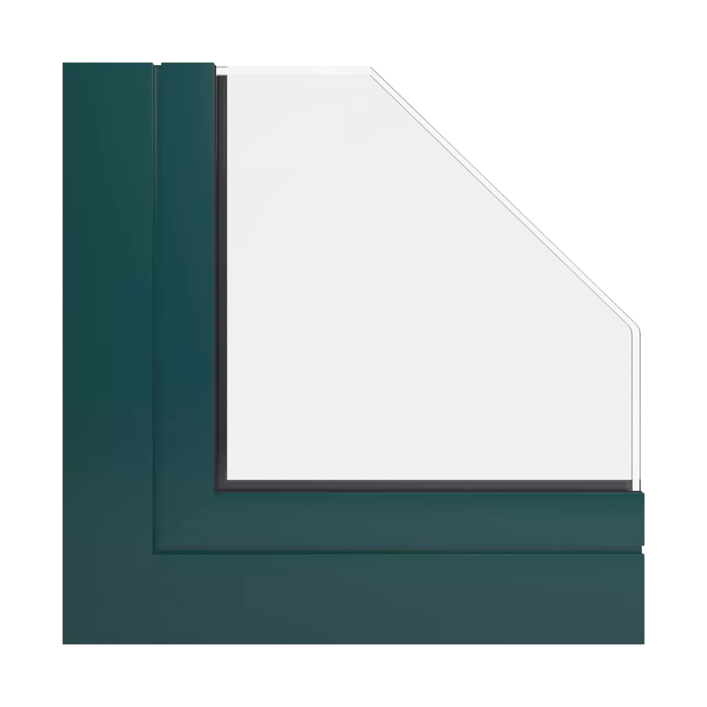 RAL 6004 Blaugrün fenster fensterprofile ponzio pe68-hallo