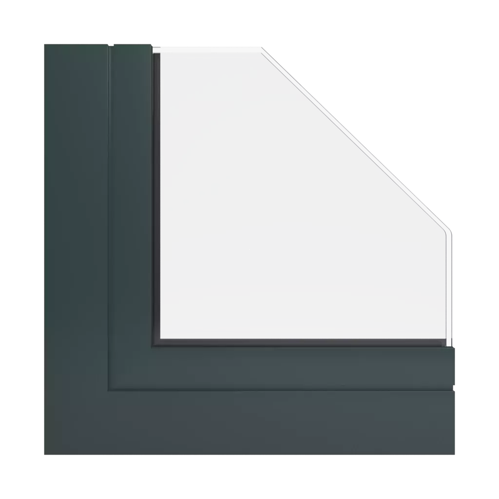 RAL 6012 Schwarzgrün produkte fassadenfenster    