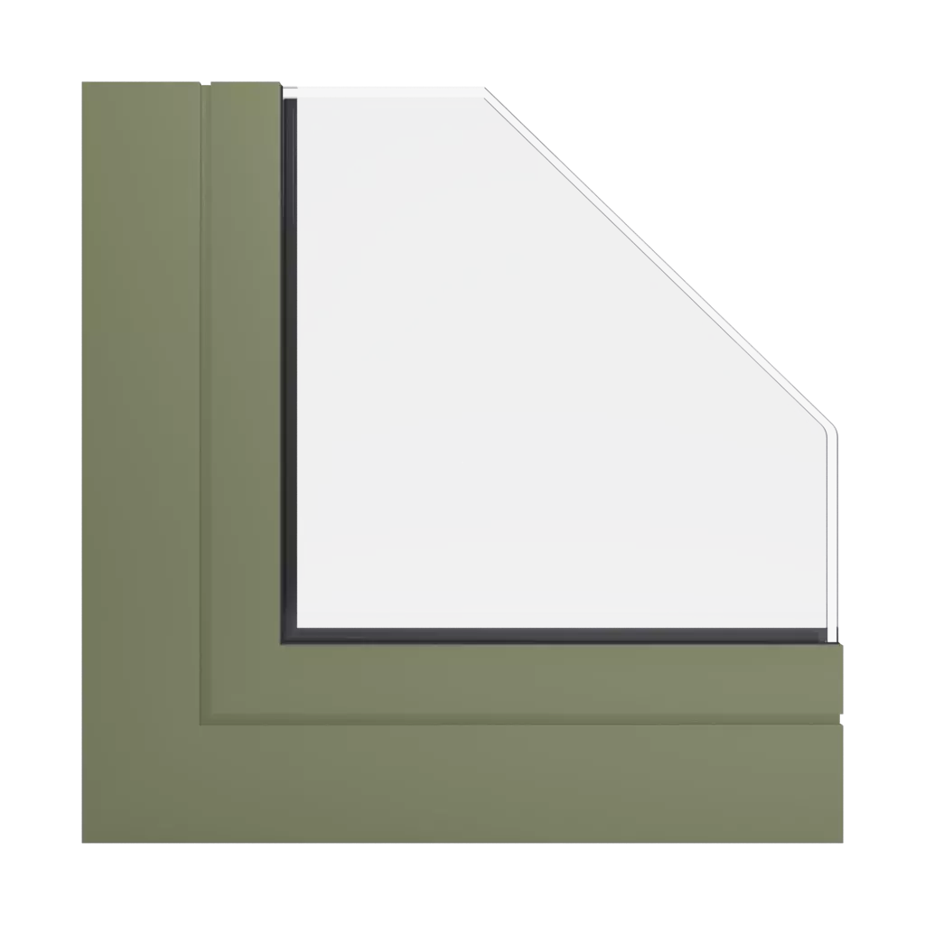 RAL 6013 Schilfgrün fenster fensterprofile aliplast mc-wand