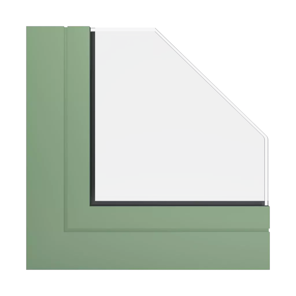 RAL 6021 Blassgrün fenster fensterprofile aluprof mb-78ei