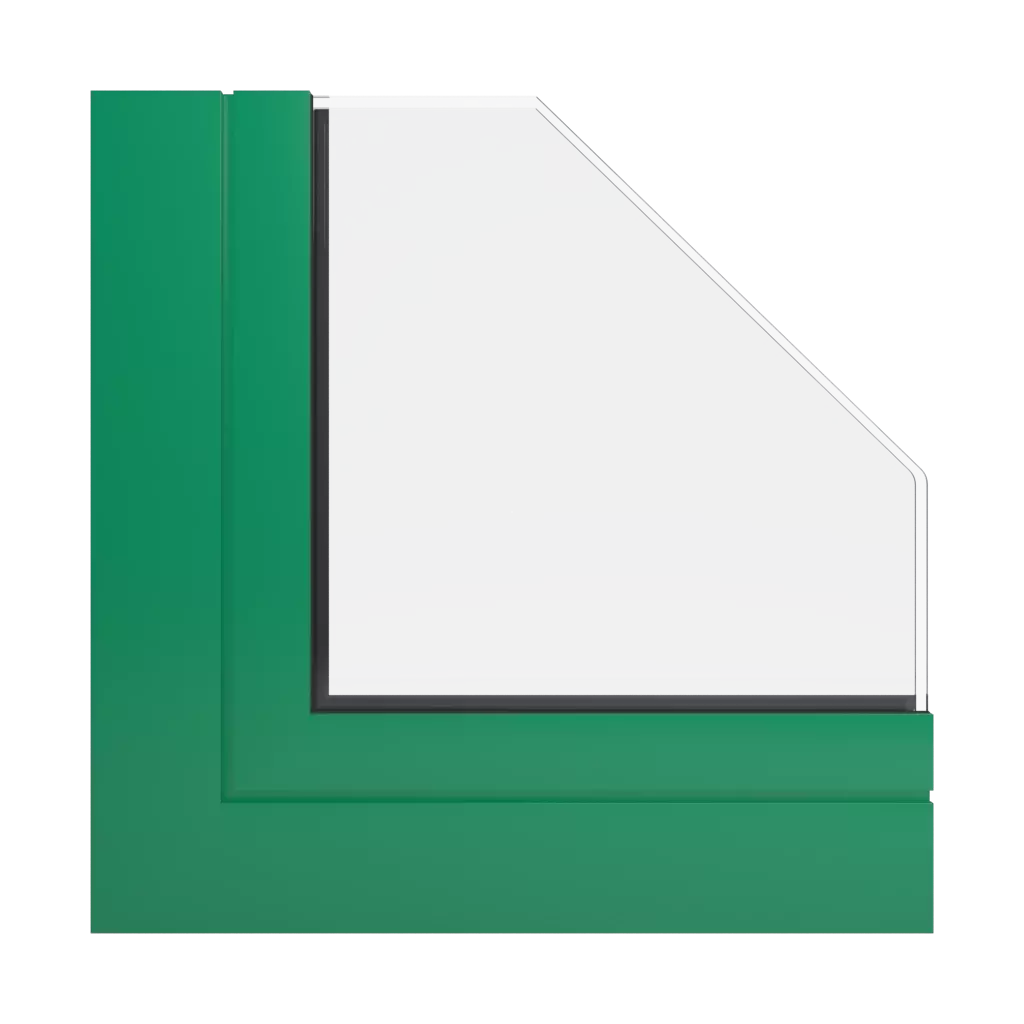 RAL 6024 Verkehrsgrün fenster fensterprofile aliplast victoria-plus