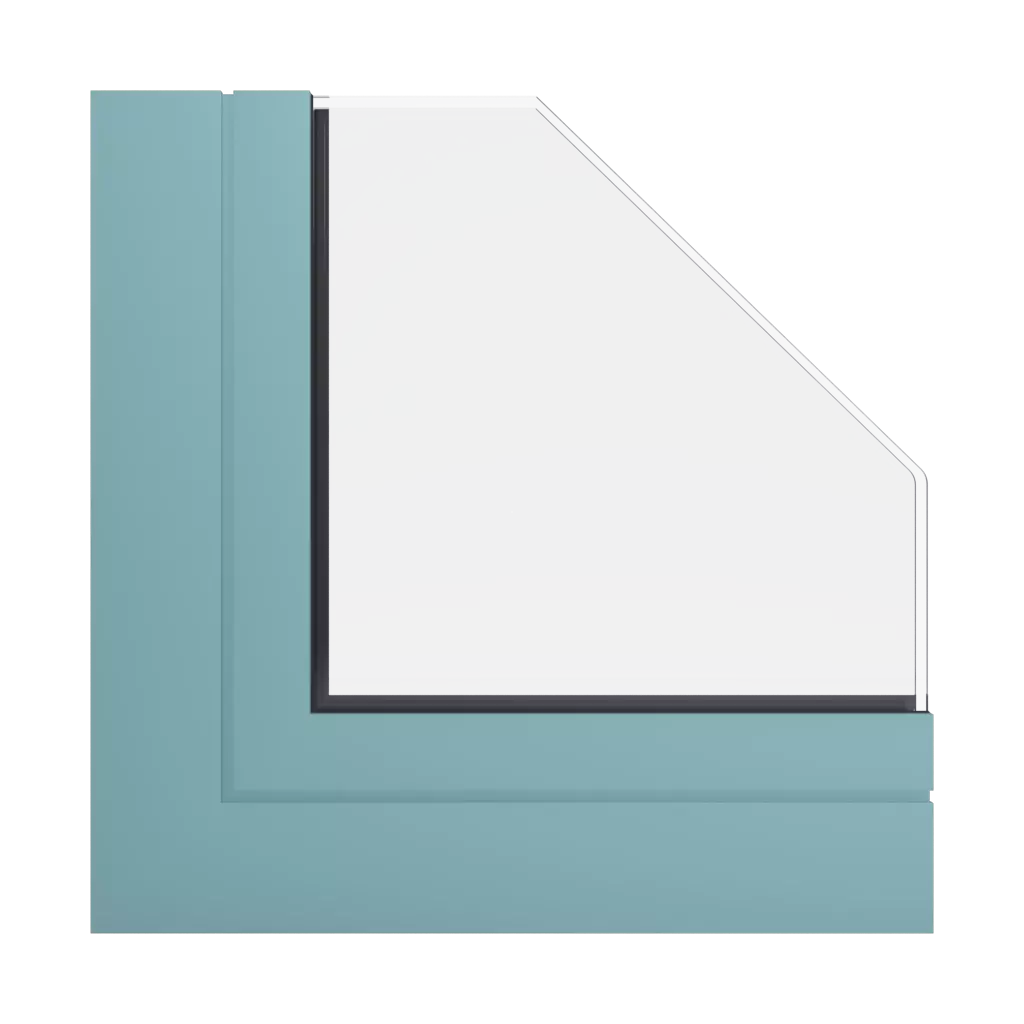 RAL 6034 Pastelltürkis fenster fensterprofile ponzio pe78n