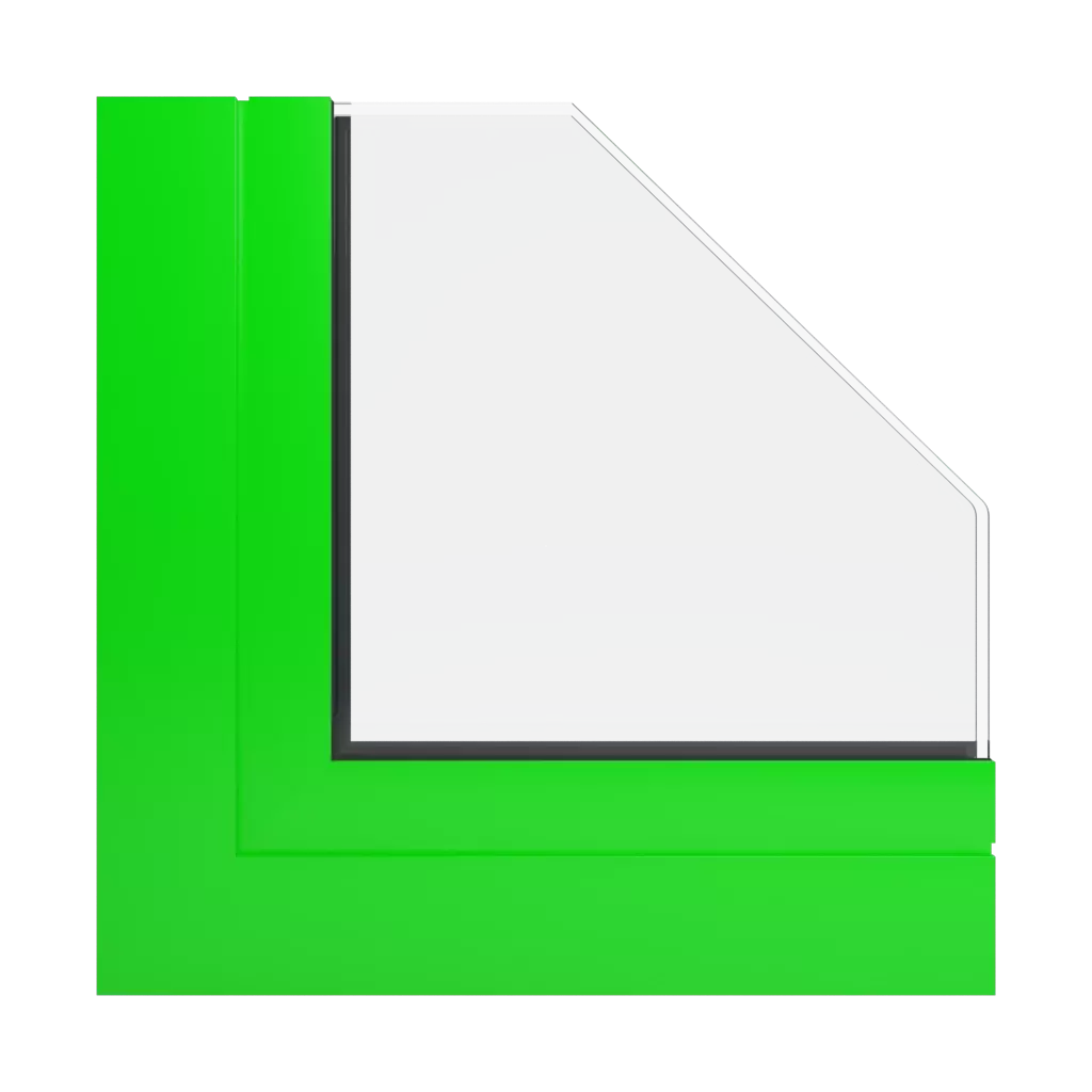 RAL 6038 Leuchtgrün fenster fensterprofile aluprof mb-openslide